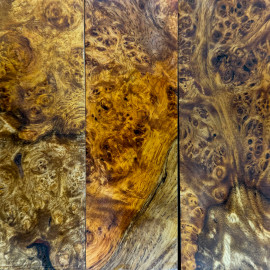 Plaquettes de loupe d'amboine stabilisé