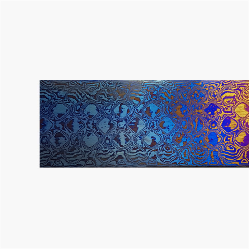 Damascus titanium - Pyramid