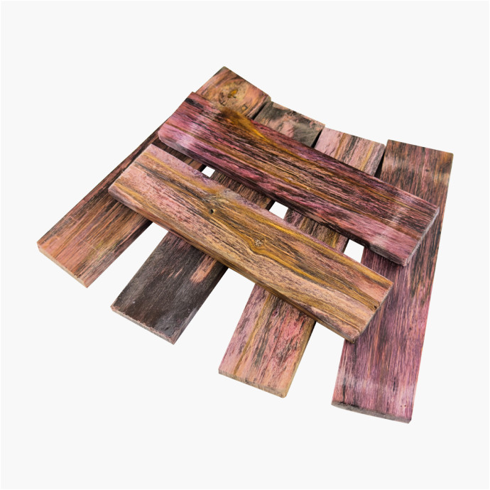 Stabilized spalted birch scales - Purple