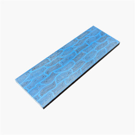 Plaque G10 - Wave - Bleu Noir