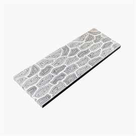 Plaque G10 - Wave - Noir Blanc