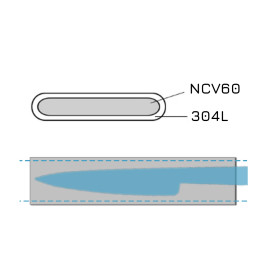 Stainless steel sandwich - NCV60 + 304L