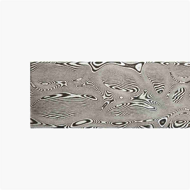 Forged carbon damascus steel DSC - Leopard