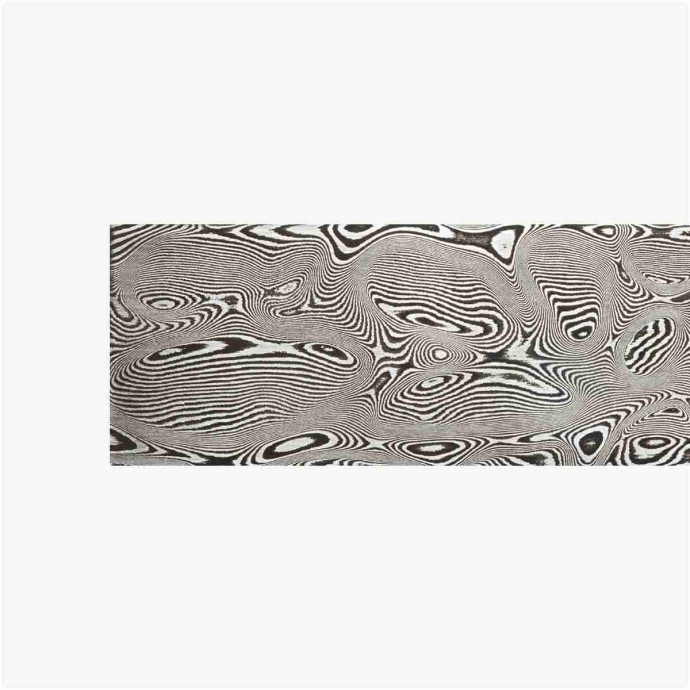 Acier damas carbone forgé DSC - Leopard