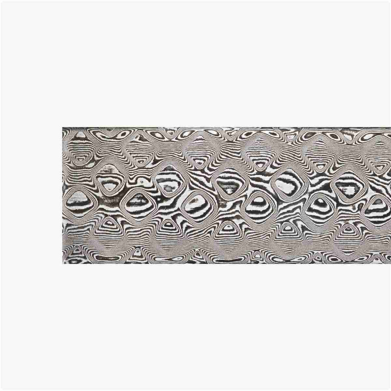 DSC forged carbon damascus steel - Pyramid