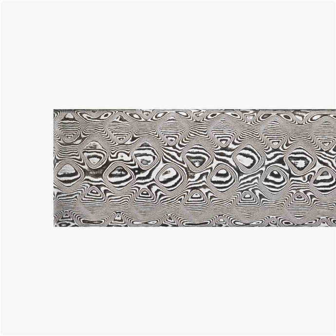 Acier damas carbone forgé DSC - Pyramid