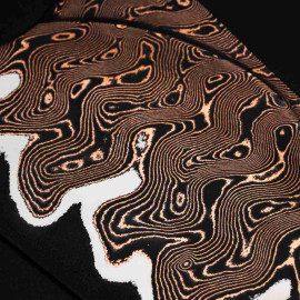 Damascus Baker Forge - CopperMai Ni Shim - Ripple