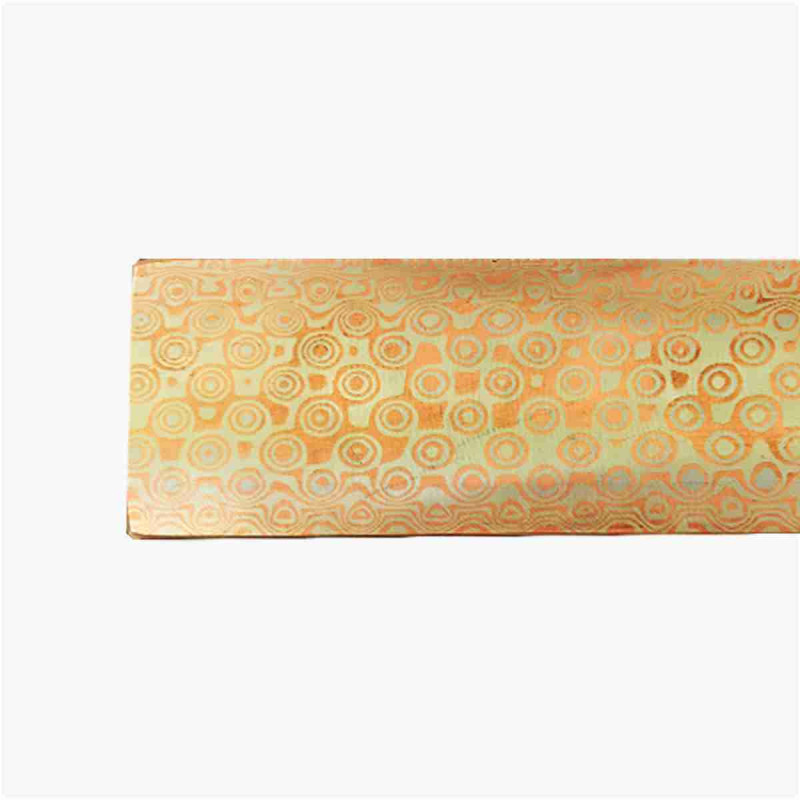 Damascus Mokume Copper/Maillechort - Rose