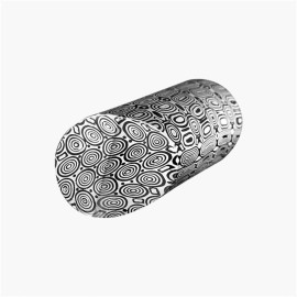 Round austenitic stainless Damascus - Damasteel® DS95X -...