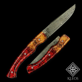 Stabilisierte Amboine Lupe Blocks - Rot