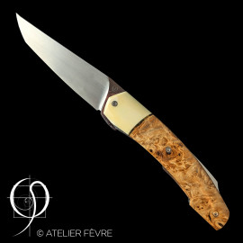 Bloc de loupe de chataignier stabilisé - Naturel