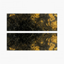 Plaquettes de loupe d'amboine stabilisé - Noir