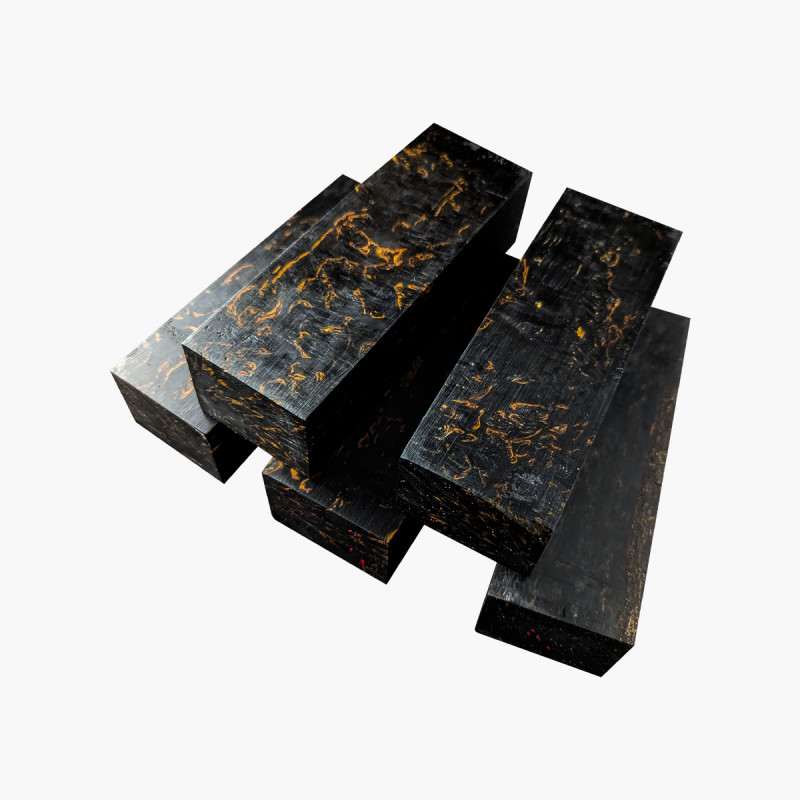 Stabilized mazur birch blocks - Black