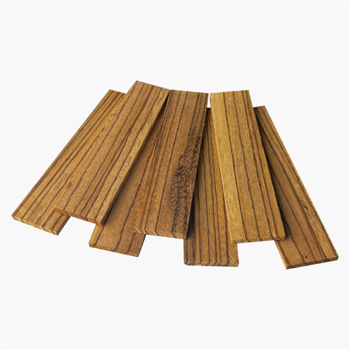 Plaquettes de bois de Zebrano naturel