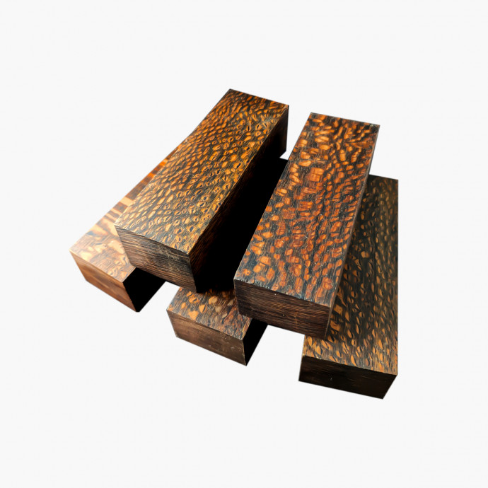 Blocs de Leopard Wood stabilisé