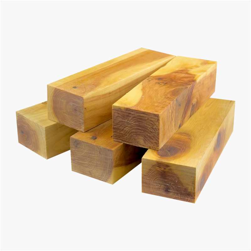 Holzblöcke von Wacholder - natürliche Kade