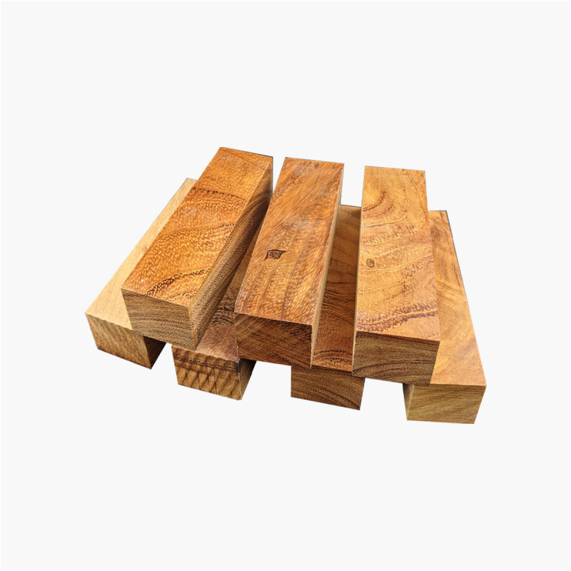 Afzelia wood blocks stabilized