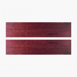 Stabilized amaranth wood scales