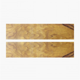 Afzelia wood scales stabilized