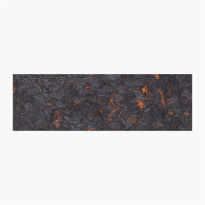 Plaquettes fibre de carbone - Dark matter Orange - Fat Carbon