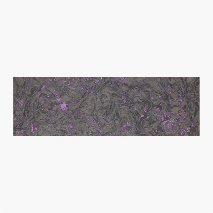 Plaquettes fibre de carbone - Dark matter Violet - Fat Carbon