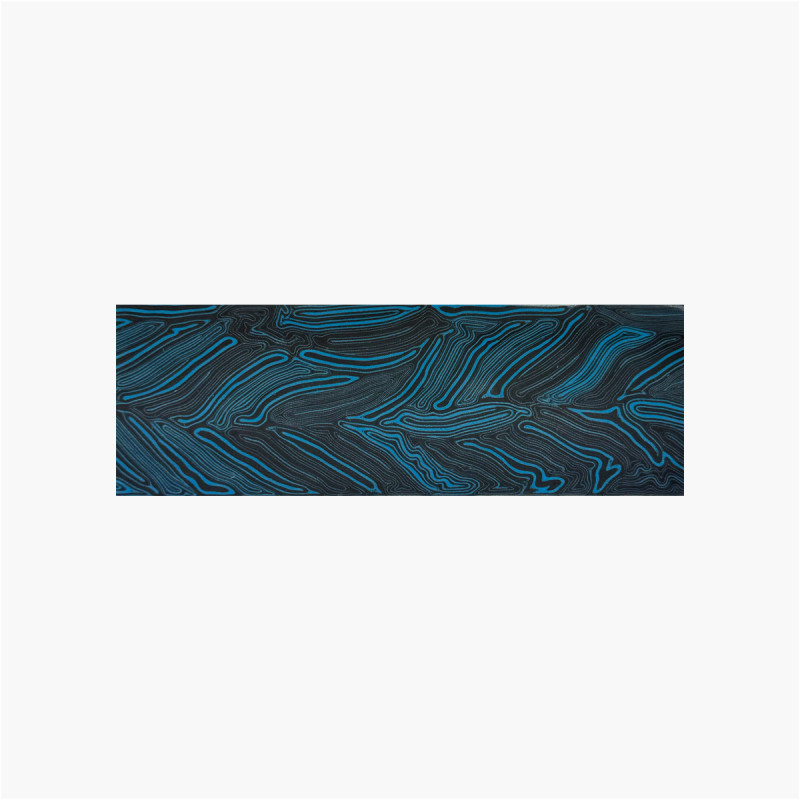 Teller G10 - Damaskus - Schwarz Blau