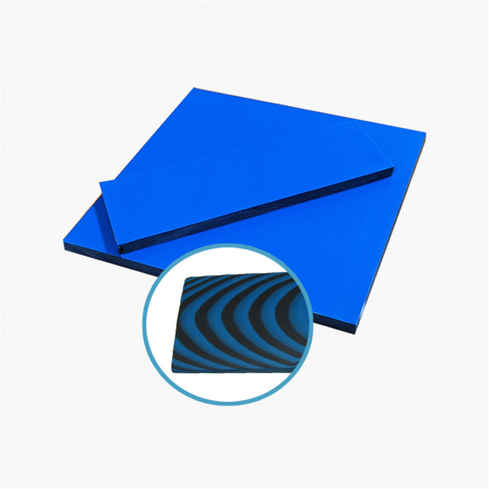 Suretouch plates - G10 and rubber - Blue / Black