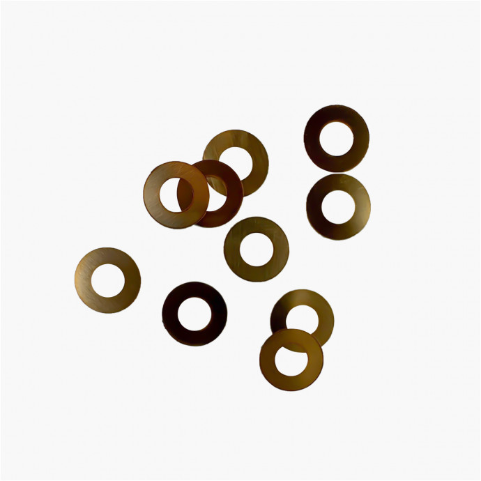 Rondelles de friction en bronze beryllium pour axe de couteau pliant