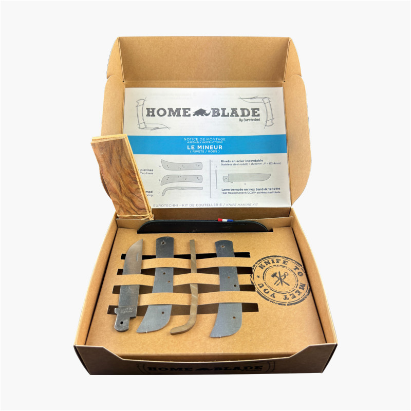 Couteau en kit pliant - Mineur rivet - HOME BLADE