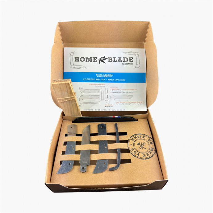 Couteau en kit pliant - Mineur vis - HOME BLADE