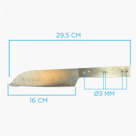 Kitchen knife in kit - SANTOKU VG10 - HOME BLADE