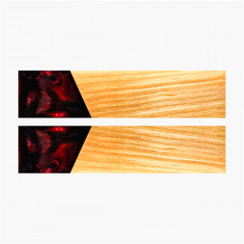 Hybride Holzblister - Stabilisierte Asche - Rotes Harz mitre