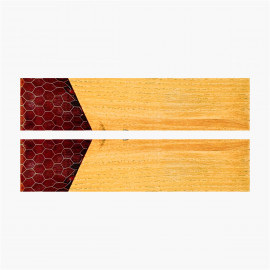 Hybride Blister - Bee Nest - stabilisiert Ash - Rotes...