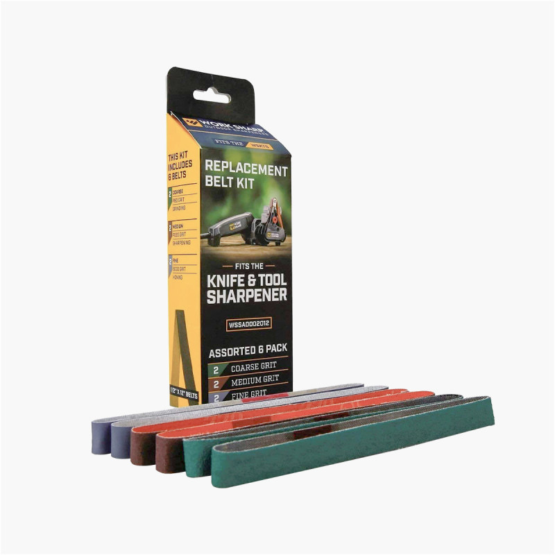 Assortiment de 6 bandes abrasives pour affuteur MK2