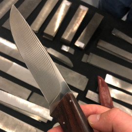 Stainless Damascus Suminagashi - Aura - 19C27 + 7C27Mo2